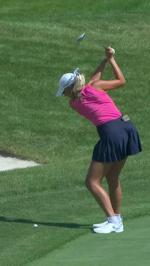Nice birdie-birdie finish for Nicole Felce, PGA/LPGA. 🤍