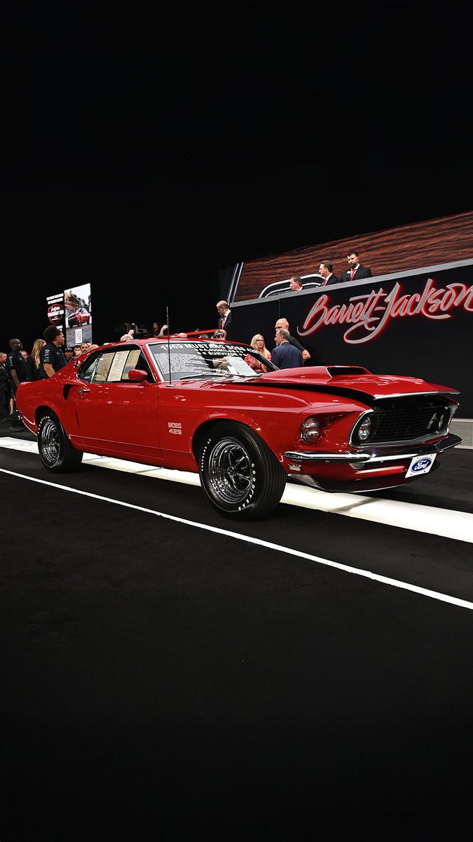 This Boss is KING! With a $950,000 sale, this matching-numbers unrestored survivor 1969 Ford Mustang Boss 429 is one for the record books.