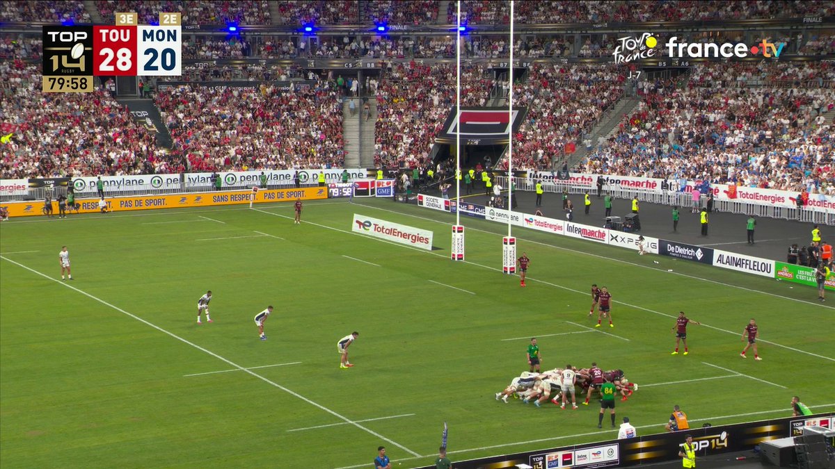 🚨🏉 LE STADE TOULOUSAIN EST SACRÉ CHAMPION DE FRANCE !! Le 25ème titre de leurs histoire et leurs 4ème bouclier d’affilée 👏 IMMENSE.