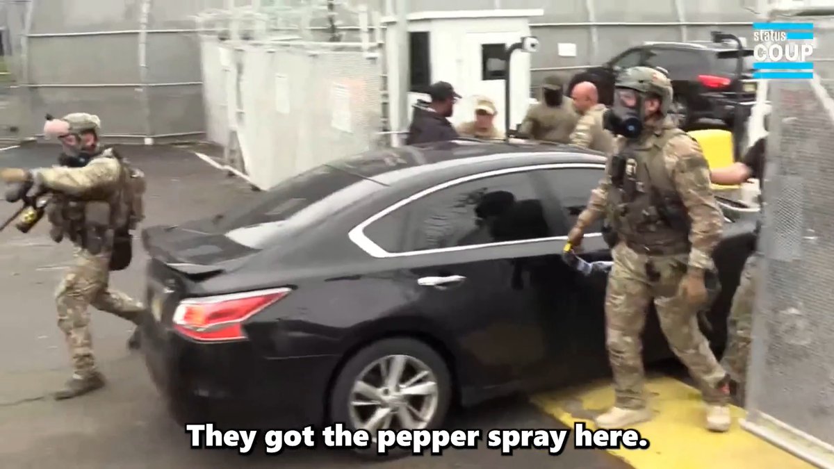 🚨Delaney Hall employee PUNCHES protesters after exiting vehicle, followed by ICE agents PEPPER SPRAYING and shoving protesters to rescue her. Jordan reports with Jon Farina