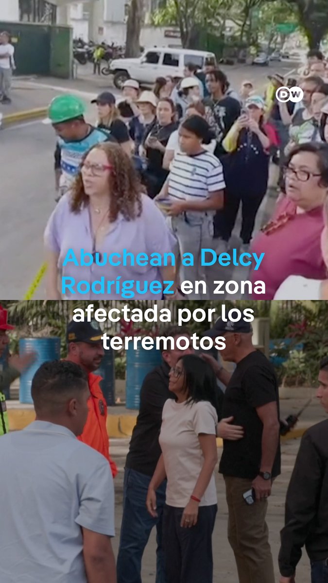 Abuchean a la presidenta encargada de Venezuela Delcy Rodríguez en zona de la catástrofe A tres días de los devastadores terremotos en el norte de Venezuela, crece la tensión entre los ciudadanos quienes exigen rapidez en el despliegue de las brigadas de apoyo y envío urgente de maquinaria pesada para sacar a sus familiares de los escombros.