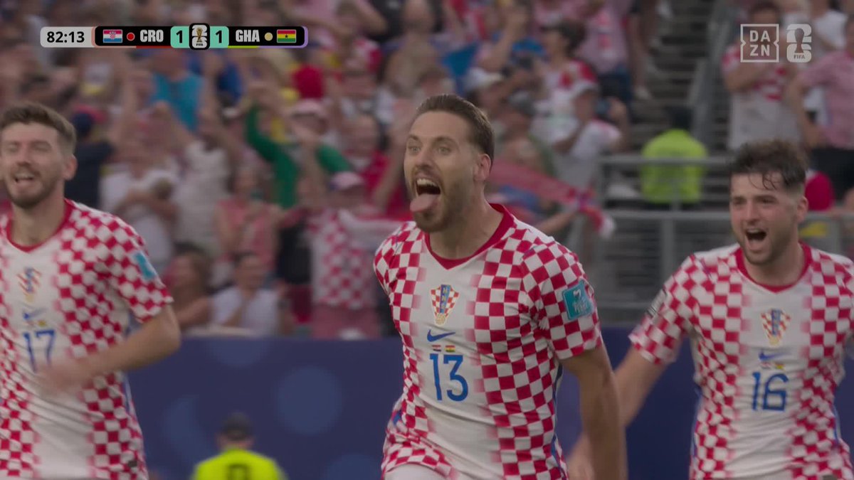 +Lukita, pónmela aquí -Toma, chaval. Ahí la llevas Asistencia con música de Modric para clasificar a Croacia. El gol de Vlasic que lo pone cara a cara contra Colombia o Portugal en dieciseisavos de final 🔥 #DAZNMundial #FIFAWorldCup