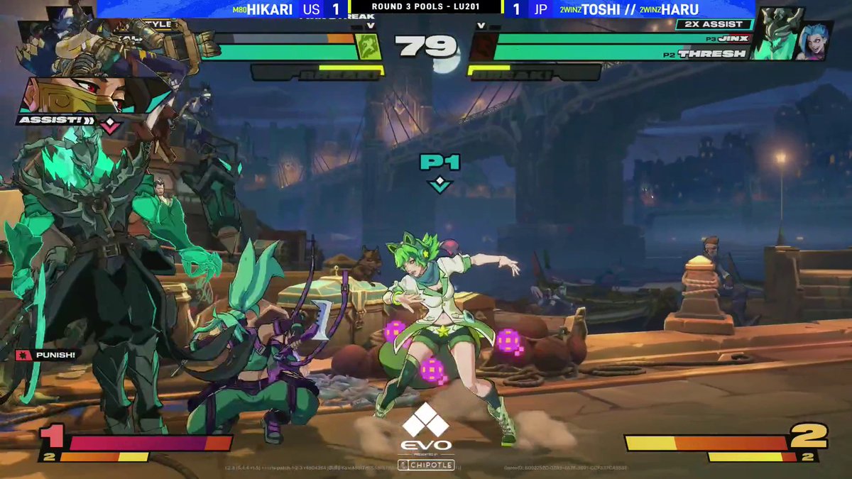 the twin telepathy pays off, and hikari is sent to losers by ZETA 2WINz! #Evo2026