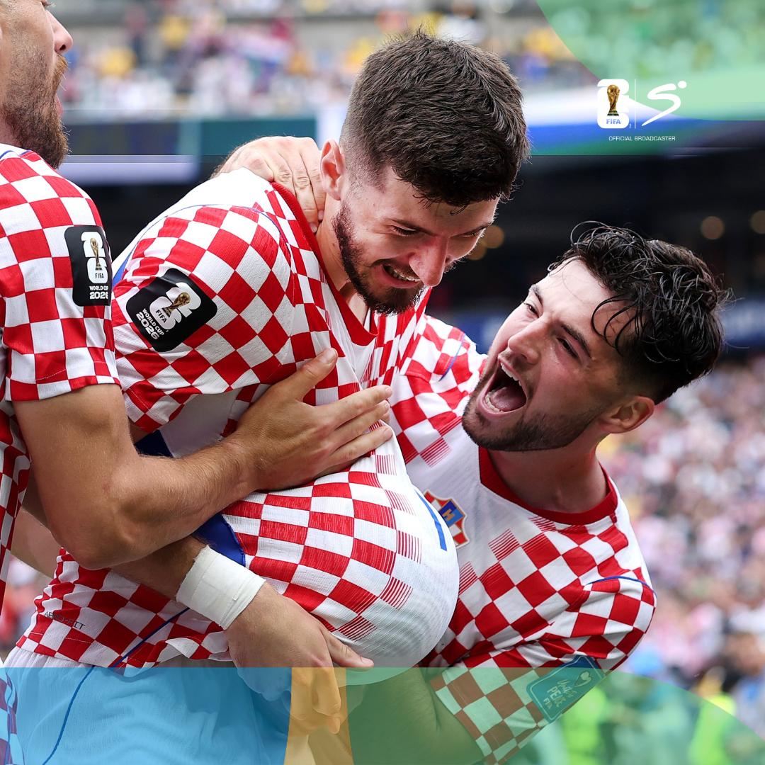 The Black Stars concede for the first time in the tournament 😲 Petar Sučić with a special strike for Croatia.