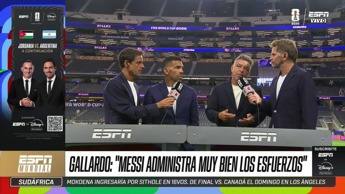 "MESSI GANA PARTIDOS. ES EL MEJOR ADMINISTRADOR DE SU FÍSICO", el gran análisis de Marcelo Gallardo sobre el presente de Lionel Messi. ⚡ #ESPNMundial 📺 Mirá los mejores partidos de la #FIFAWorldCup por ESPN, en el Plan Premium de #DisneyPlus