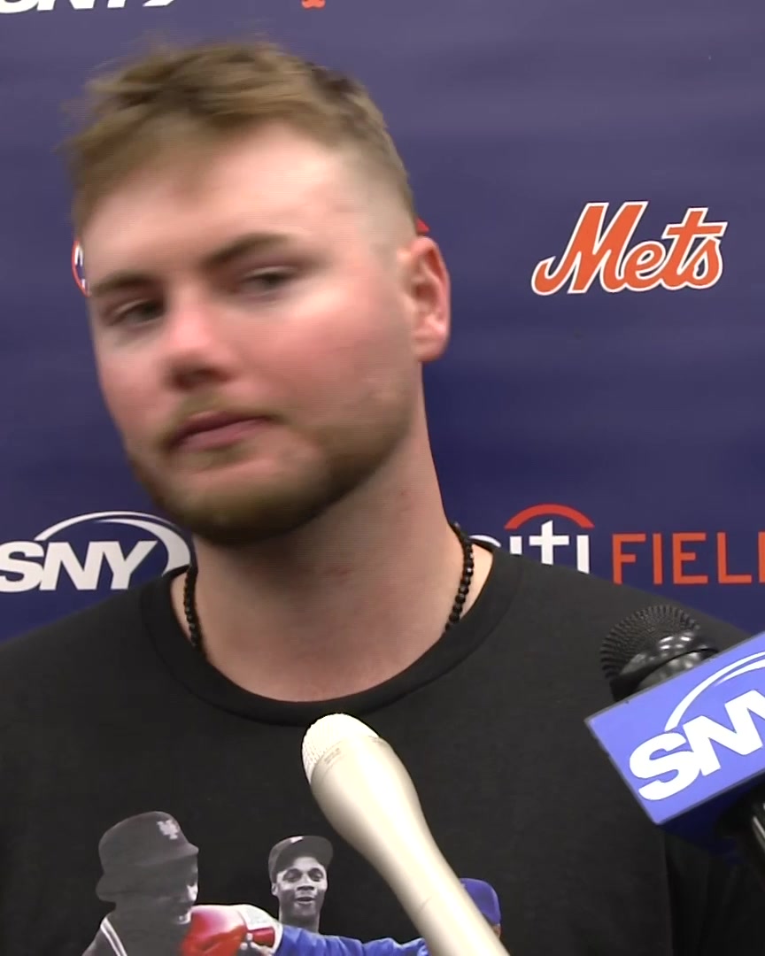 "We know we've got a mountain to climb, but we can only climb that mountain one step at a time" Christian Scott talks about the Mets trying to get out of their hole one day at a time: