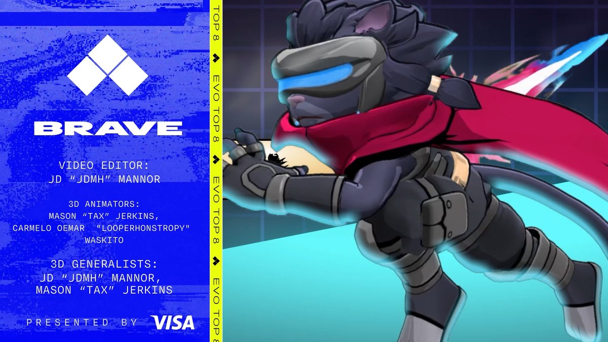 "Brave" #Evo2026 Top 8 Intro for Rivals of Aether II presented by @visa.