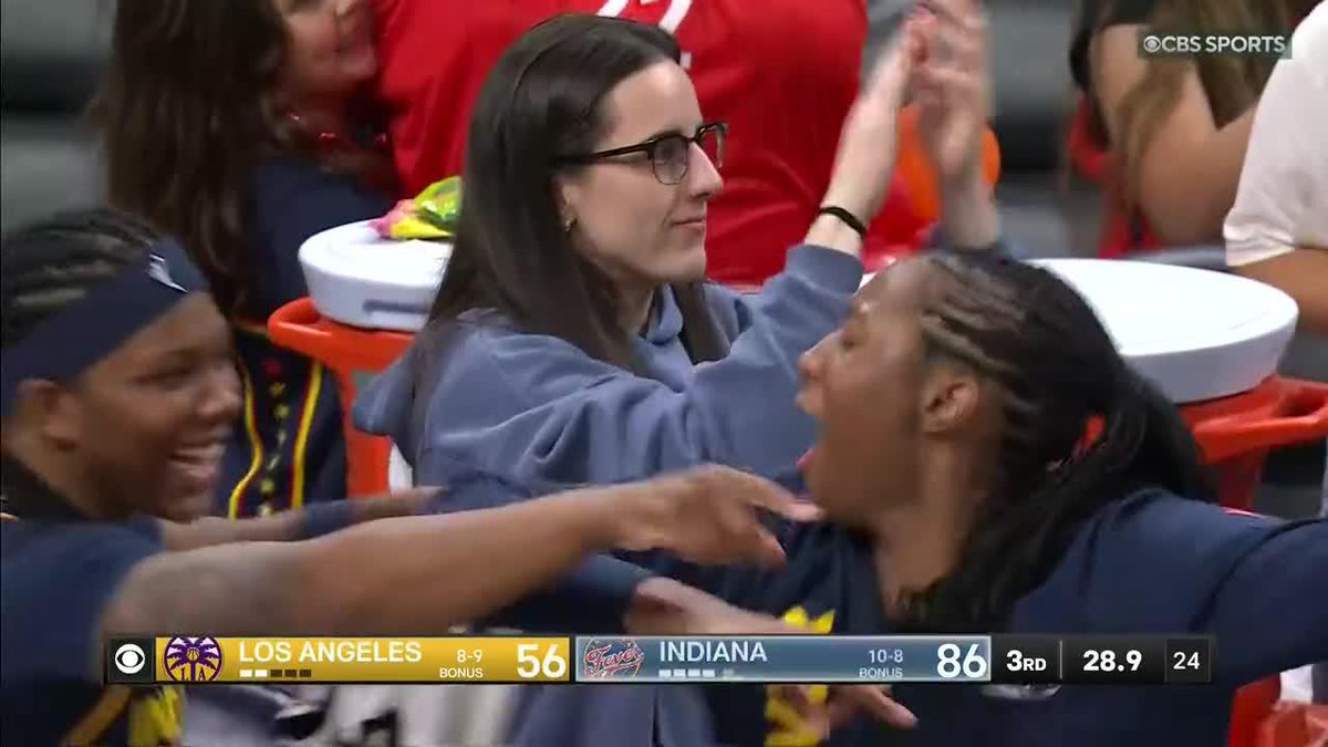 Bree Hall connects and the vibes on the Indiana Fever bench could NOT be higher.