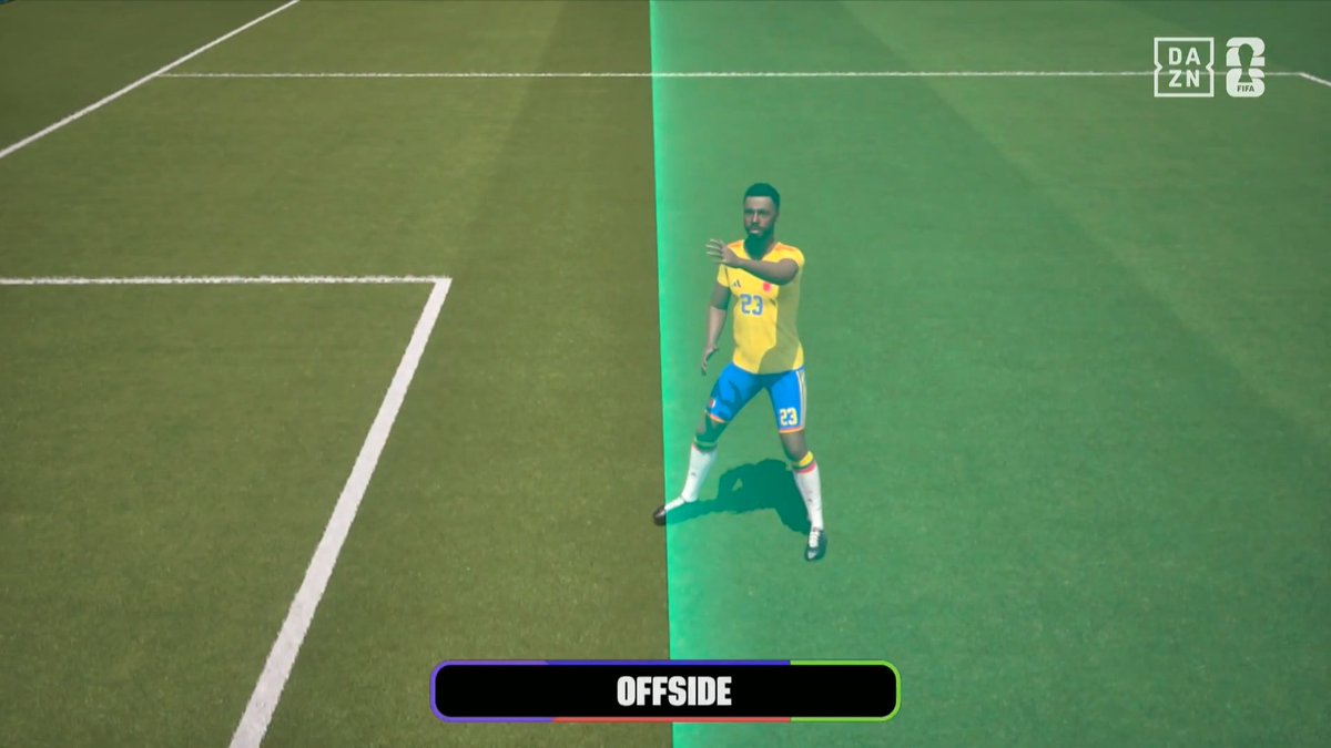 🏆️━━━━━━━━━━━━ FIFAワールドカップ グループK DAZNピックアップシーン ━━━━━━━━━━━━━⚽ サンチェスの豪快ヘッドも劇的ゴールならず わずかにつま先が出ておりオフサイド 🆚コロンビア×ポルトガル ⚽サンチェス(コロンビア)90+1分
