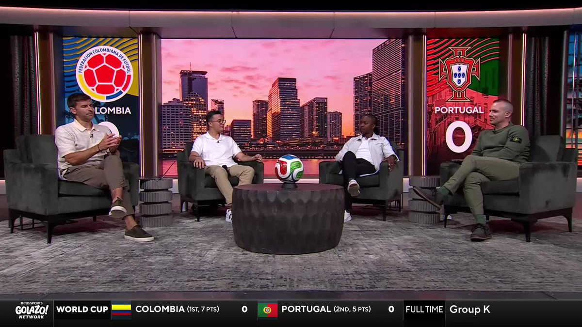 "Colombia brought a lot of passion, desire, commitment, willingness, push." @Joypaulian, Chris Wittyngham, @Mikelahoud, and Adam Hunt believe Colombia were the better side, but their lack of efficiency in front of goal cost them the win 🇨🇴 🇵🇹