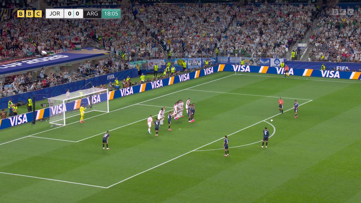 No Messi, no problem! There's no doubt Argentina's captain would've loved to take this free-kick, but Giovani Lo Celso places it perfectly in his absence 👌