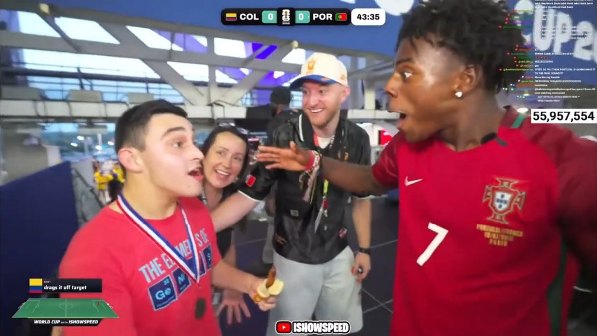 IShowSpeed was SHOCKED when the fan he invited to today's World Cup match actually found him 😭