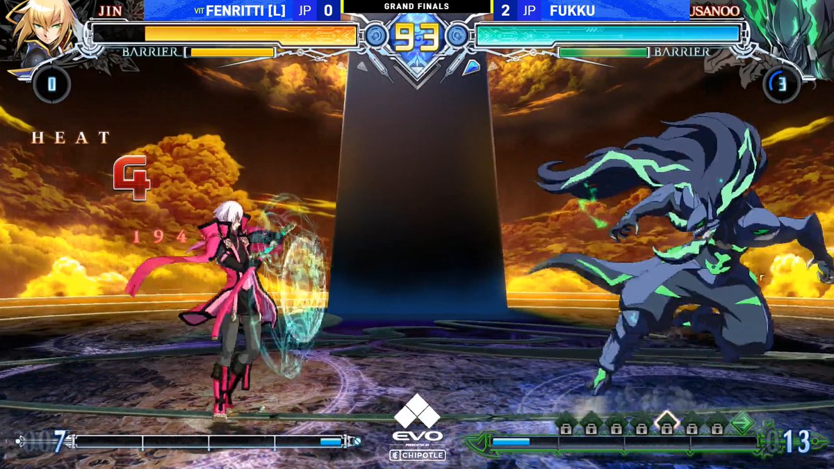 Fukku looks unstoppable. Your #Evo2026 BlazBlue: Central Fiction Champion is: ふっくー!