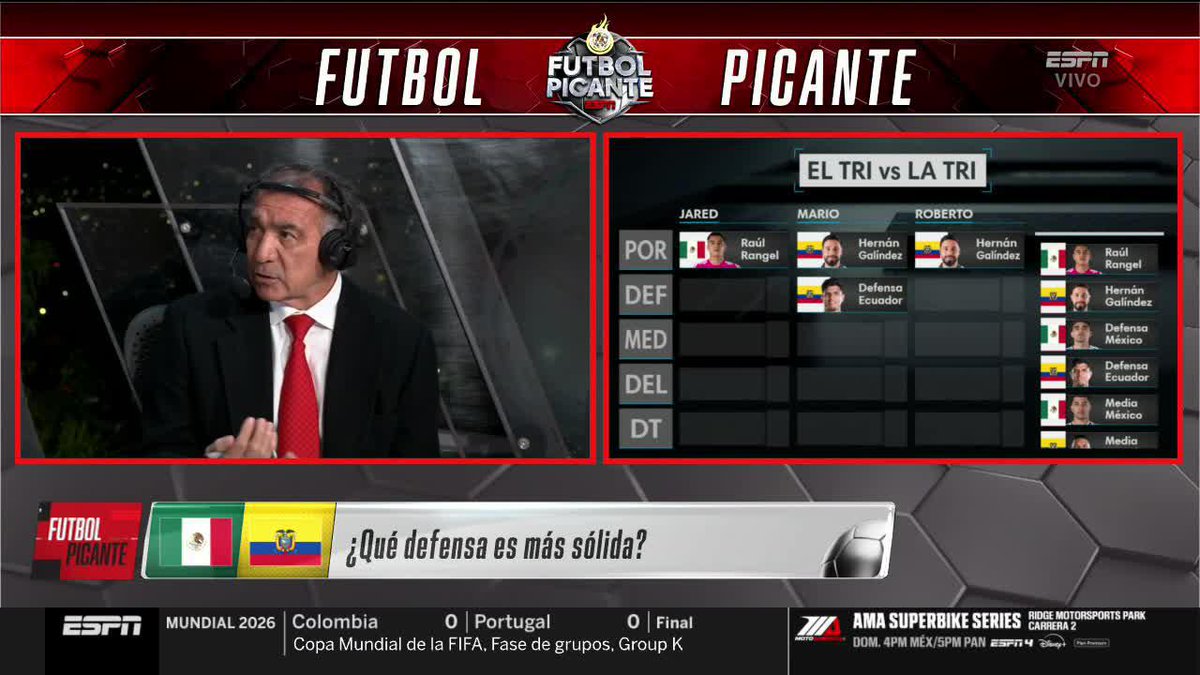 "SE LA PE...LEAN" Mario Carrillo ve mejores defensas en el Tri sobre Ecuador.