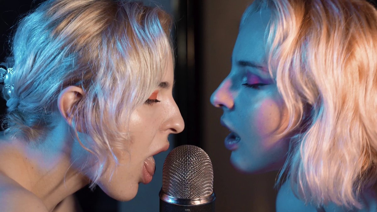 4K: ASMR Twins Ear Licking &amp; Mouth Sounds for sleep (with Elsa) MORE:
