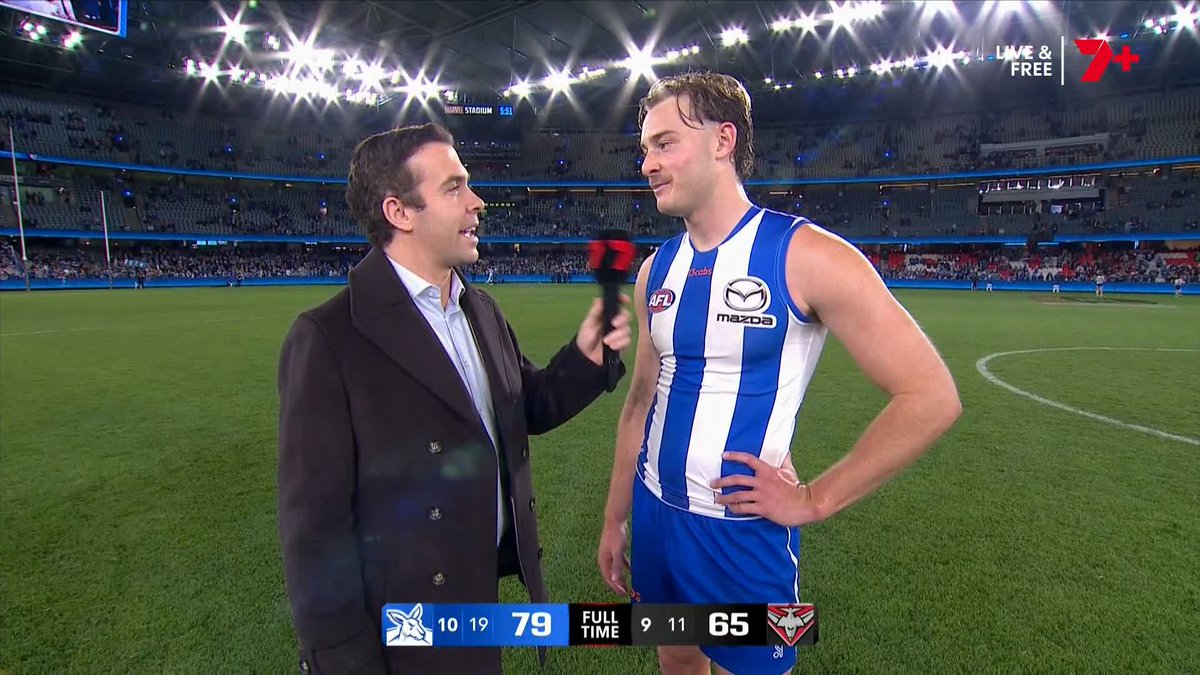 Welcome back, Josh 💙 🗣️ Tom Morris chats with Josh Goater post-game