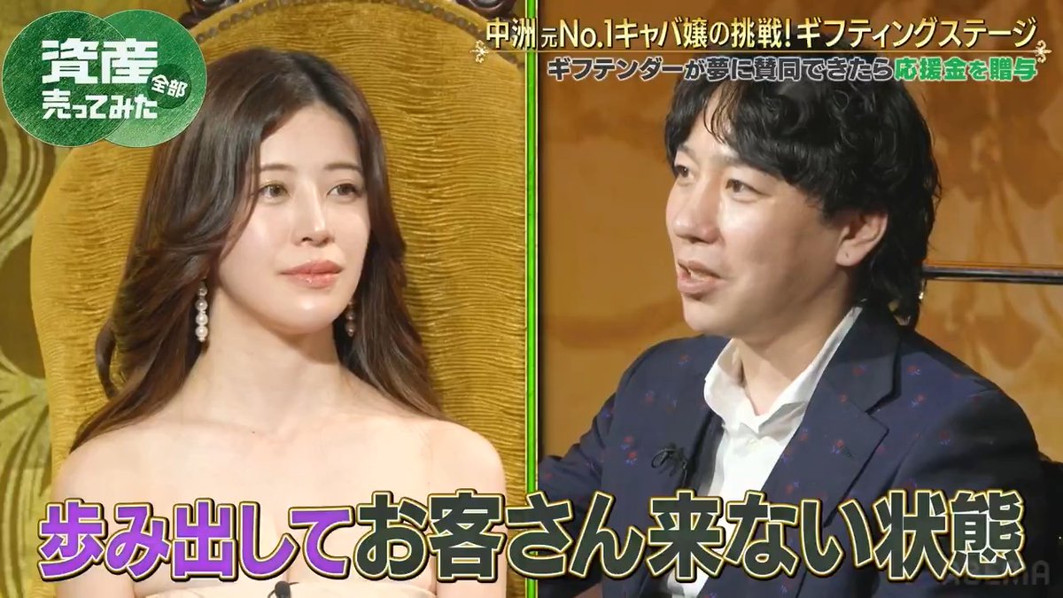 中洲 元No1キャバ嬢の夢に 資産家社長「ビジネスの勝ち筋が見えない」 キャバ嬢向け レンタルドレス屋さんをやりたい 本編の無料視聴はこちら ▶️ ◤資産、全部売ってみた ABEMAで無料配信中◢ 河原 由次