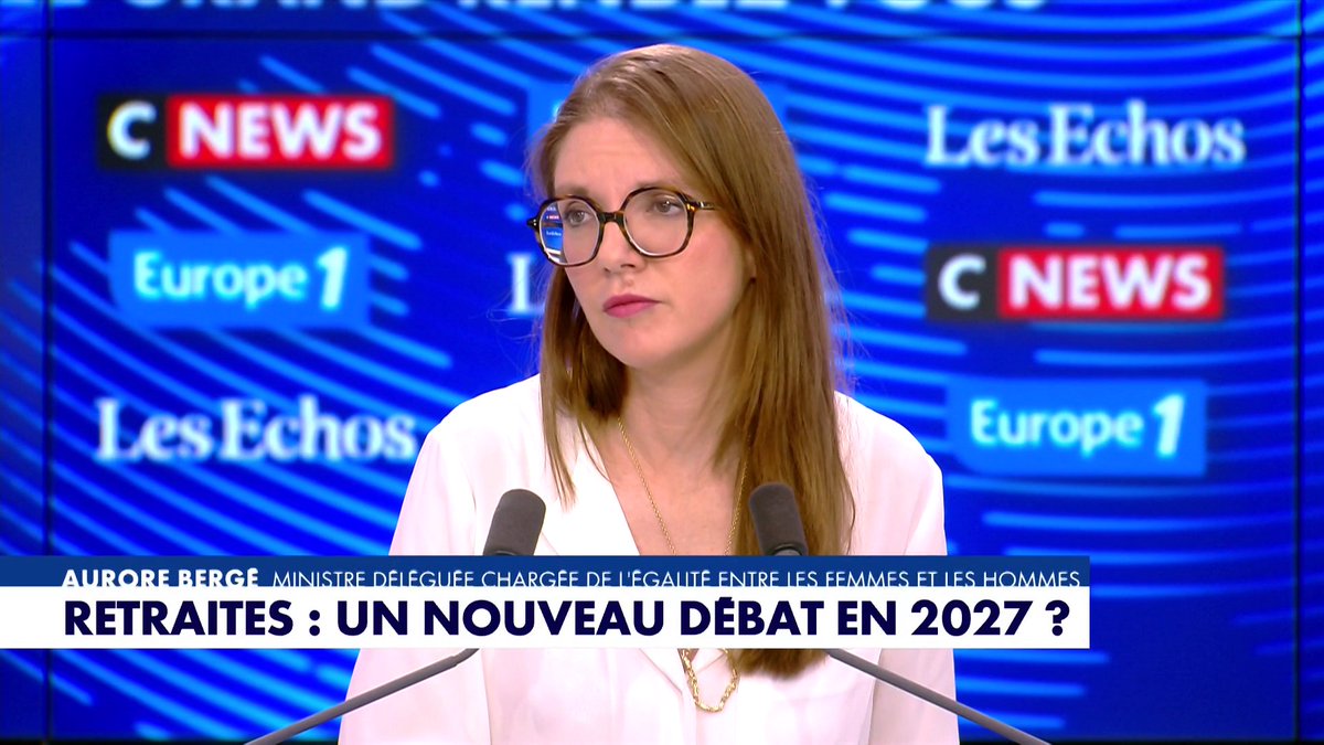 «Dans notre pays, on entre dans le marché du travail trop tard et on en sort trop tôt et on travaille moins tout au long de la vie», affirme la ministre déléguée Aurore Bergé, dans #LeGrandRDV Toute l'info est à retrouver sur
