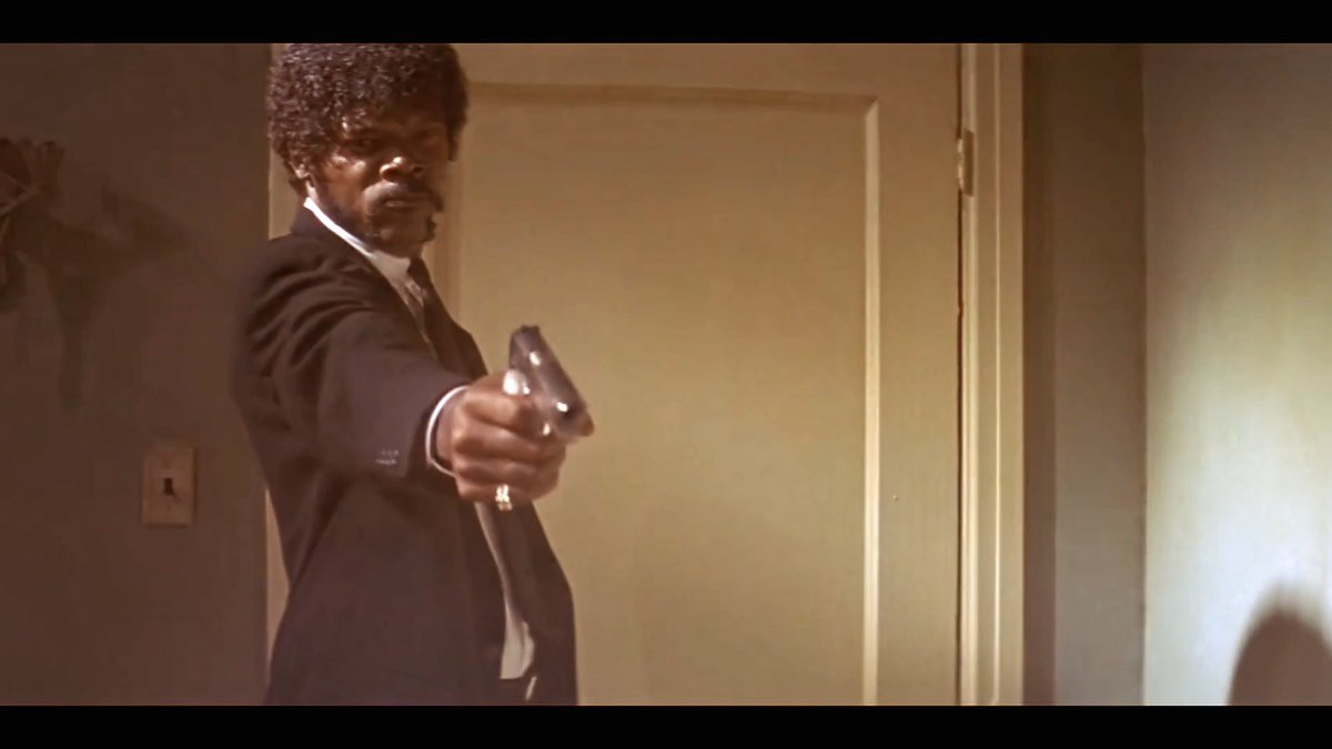 Samuel L. Jackson explains how he landed the role of Jules in Pulp Fiction, and what it was like seeing the film for the first time on the big screen: “Pulp Fiction and I came together in a very strange kind of way. I remember auditioning for Quentin for Reservoir Dogs in New York (for the role of of Detective Jim Holdaway, Mr. Orange’s police contact). And apparently I didn't get that role. But I was at Sundance the year that he screened it for the first time. I was sitting there and I watched that movie - I was awed by it. I mean, there were people running up the aisles when Michael Madsen was cutting the cop's ear off. People were going, "Oh my God, this is horrible!" All these “auteurs” were running out of the theatre. I was like, "This is good. This is happening. This is different." So after the film, I walked up to Quentin and said, "This film's amazing, man. It's great." And he looked at me and said, "Hey! How'd you like the guy who got your part?" And I was amazed that he even remembered who I was - but he remembered me. A year or so later, I got a phone call saying Quentin Tarantino wants to have dinner with you, because he'd seen Jungle Fever and he liked that Gator character. When we had dinner, we were sitting there talking. We started talking about Hong Kong films and cartoons and foreign movies and obscure things that we watched, horror movies. We found out we liked the same kind of stuff. And he told me he was writing this thing, and he was writing this part with me in mind. He was going to send it to me. I went off to do another film. I was in the backwoods of Virginia somewhere doing a film, and the script came. A little plain brown wrapper from Jersey Films. And Jersey's got these gangster images on the logo. And it said, "If you show this script to anybody, two guys named Ernie and Luigi will come and break both of your legs." Whatever. I went, "Yeah, right." So I sat down and read it. Boom. I read this thing. It's like, "Oh my God. This is awesome." And then I said to myself, "Nobody writes a script this good. There's no way that this script is as good as I thought it was." I closed it. I opened it again. I read it immediately. Okay. This is great - If whoever produces this film lets him shoot exactly what I just read, if they stay away from it, they don't try to edit any of this stuff out - this is going to be a great film. It's going to be kind of audience-specific, because I like that kind of stuff. I have friends that I knew would like it. It was a generational kind of film. I never thought it would cross over and do all this stuff. We shot it. We had a great time doing it. And the first time I actually saw the film was at the Cannes Film Festival. That night, it screened, and I was sitting there watching the film. The audience was loving this movie, loving it. About halfway through, I realized there were subtitles at the bottom of it. So I said, "Hey, these people are reading it, and they're getting it. This might be special. This really might be something special." And actually, by the time it was over, there were tears running down my face. I was just so pleased that I was part of that particular film… I never felt that satisfied, and that kind of full about a performance and about being part of something as I was in that particular moment.” Quote comes from an Interview with the American Film Institute 2010