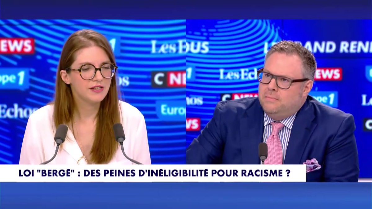 "Il y aurait la possibilité d’une peine d’inéligibilité complémentaire» indique Aurore Bergé à propos du projet de loi contre l’antisémitisme et le racisme #Europe1 #LeGrandRendezVous