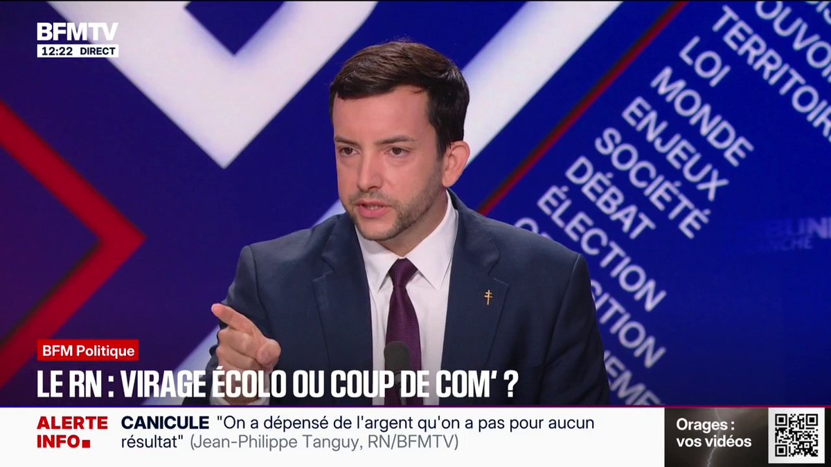 Jean-Philippe Tanguy, député RN de la Somme: "Le Rassemblement national n'a jamais été climatosceptique"