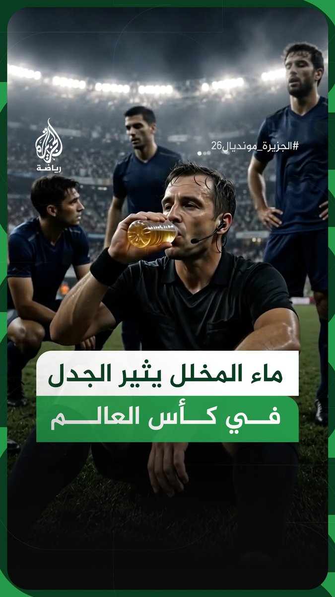 عصير المخلل يثير الجدل في المونديال بعد استخدامه لعلاج تشنج عضلي.. ما القصة؟ #الجزيرة_رقمي #الجزيرة_مونديال26