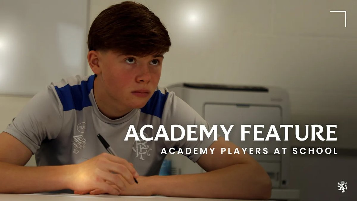 📚⚽️ How do Rangers Academy players balance education with their football development? In a RangersTV feature, our young players share how they manage school, studying and training.