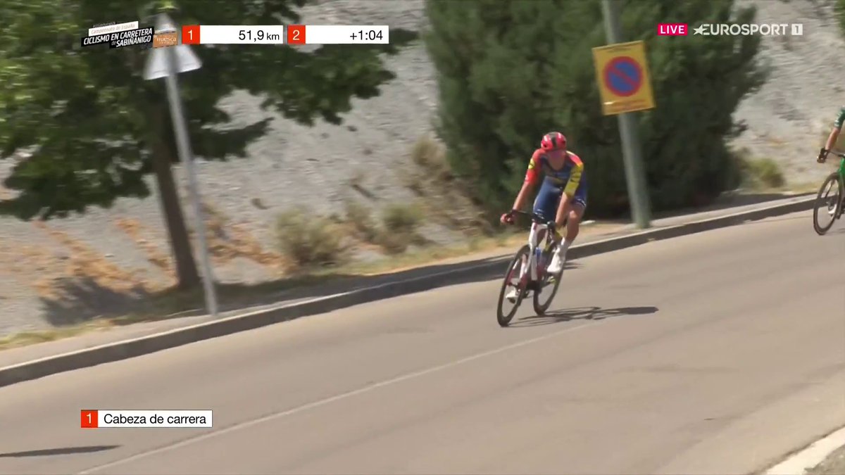 Se busca relevo a Iván Romeo. Sabiñánigo decide el nuevo campeón de España. 📺 Sigue EN DIRECTO la prueba en ruta en Eurosport.es 1 y HBO Max España. #CESabiñanigo26