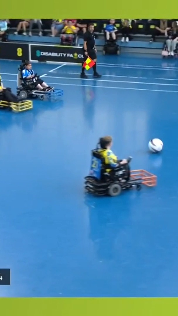 The goal that sealed the victory for Leeds in the EE Disability FA Cup - Powerchair Final 🏆 📺 TNT Sports and HBO Max