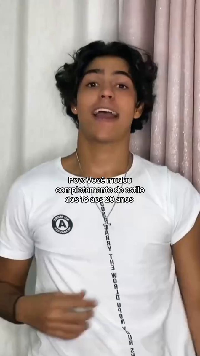 a evolução do estilo dele dos 18 pros 20 anos
