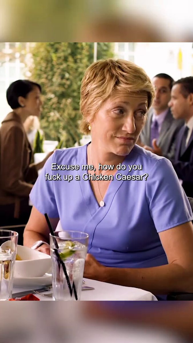 That was well deserved from her, who talks to a waitress anyhow just cos you feel you're superior to her?