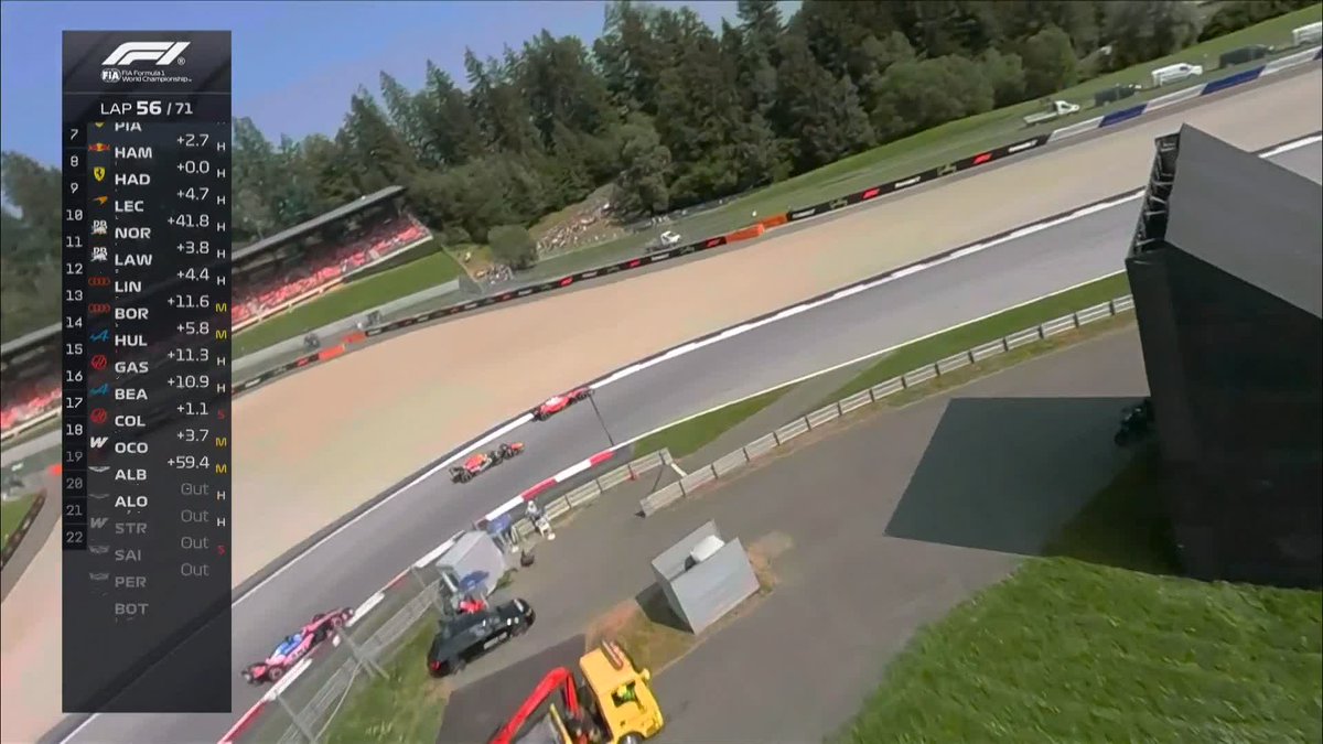 Hadjar and Leclerc's battle for sixth place is heating up! 🔥 Watch all the action from Austria, and more, with NOW! 🔗