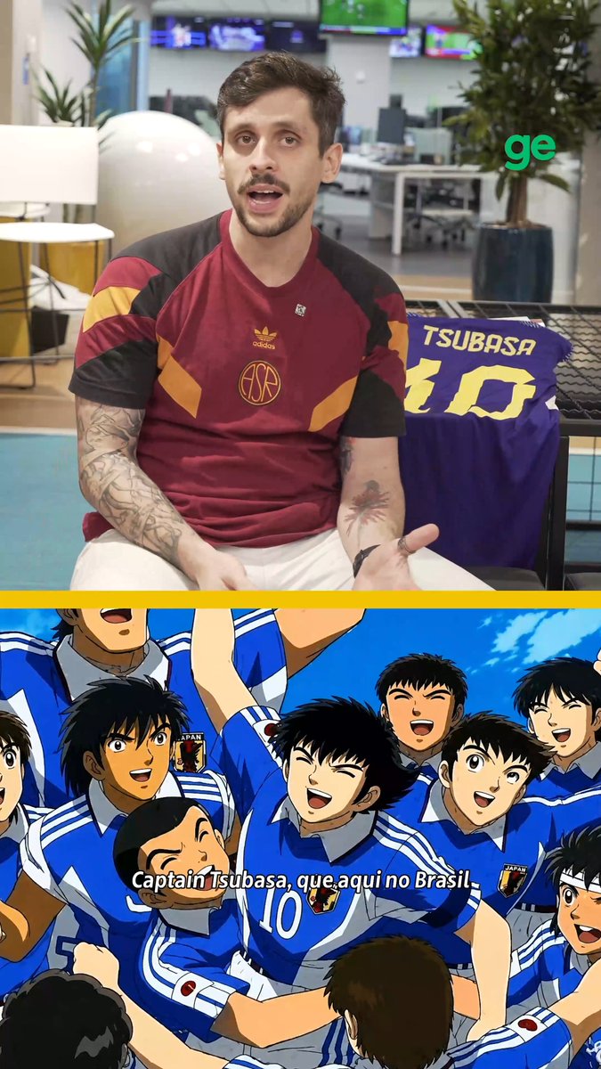 Os animes e o Brasil 🇧🇷 foram fundamentais para o desenvolvimento do futebol no Japão 🇯🇵. Sabia dessa? 🤔 Agora, na Copa do Mundo de 2026, a seleção japonesa vai encarar a brasileira na segunda fase #GloboNaCopa #ge2026 #originais #japão
