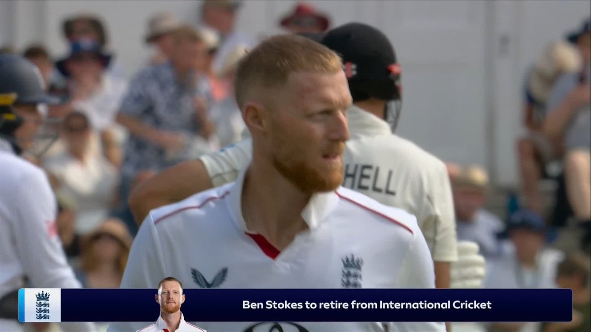 Ben Stokes gets a wicket just moments after the news broke that he is retiring from international cricket 😲🚨