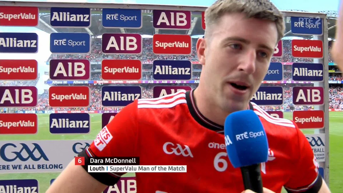 'We didn't want to throw in any towels today' Man of the match Dara McDonnell explains how 14-man Louth reach their first All-Ireland semi-final since 1957 Watch All-Ireland quarter-finals on RTร2 and RTร Player. Listen live on RTร Radio 1