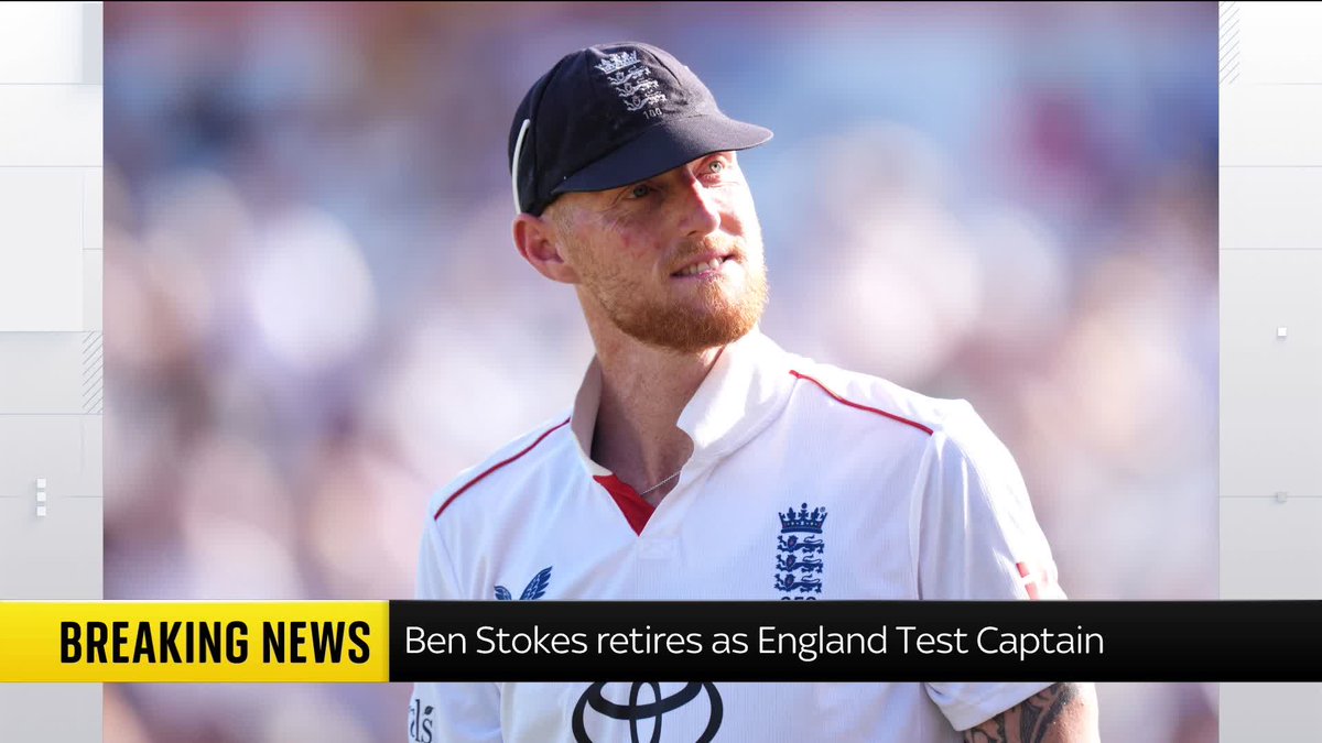 BREAKING: England captain Ben Stokes has announced his retirement from international cricket. Sky's Rob Harris has the latest ⬇️ Read more: 📺 Sky 501, Virgin 602, Freeview 233 and YouTube