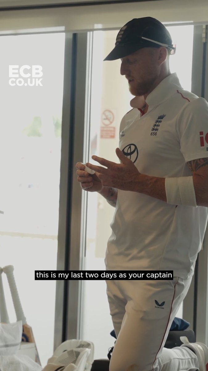 The moment Ben Stokes confirmed he will retire from international cricket with England at the end of the current Test against New Zealand 🗣️💬