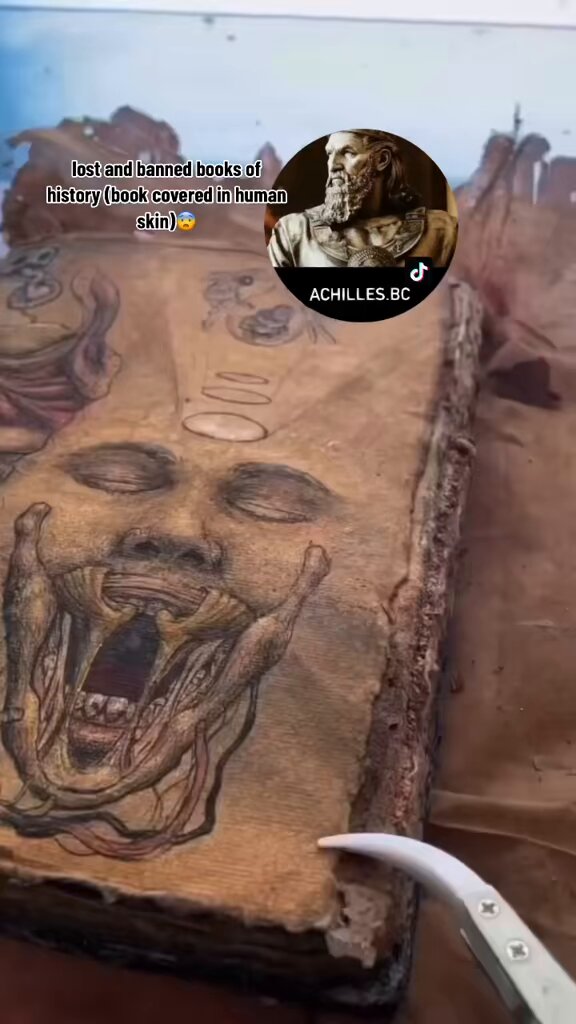 lost and forbidden history books (the book that is in people's skin) 😳🤯😱 🤯🤯🤯