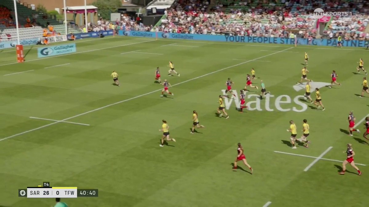 Jess Breach > straight line > unlimited gas. TRY TIME! Saracens Women are closing in 🏆 📺 Stream @TNTSports with HBO Max UK & Ireland