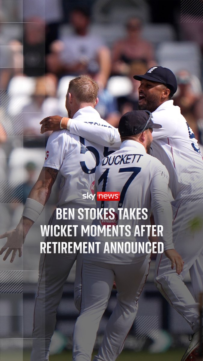 All-rounder Ben Stokes, one of the finest cricketers to ever play for England, was in the middle of a bowling spell against New Zealand at Trent Bridge when the statement announcing his international retirement was released. His reputation was affected by incidents away from the field, but he firmly remains a fan favourite. 🔗