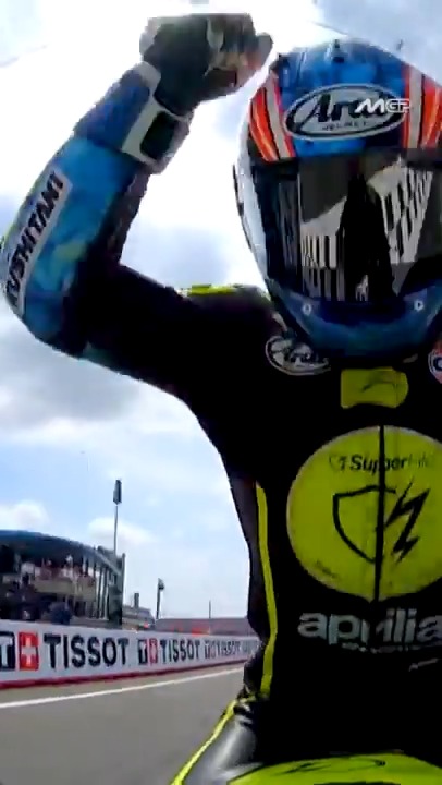 The first #MotoGP win is always special and even more if you are the first Japanese winner in MotoGP in 22 years!🏆 🇯🇵 #DutchGP 🇳🇱