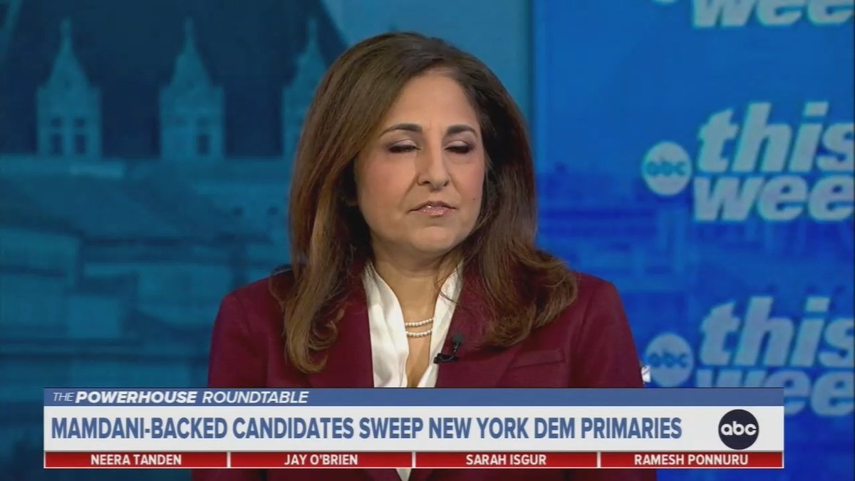 Neera Tanden: When Mayor Mamdani talks about a politics of working people—lowering childcare costs, lowering the rent, and addressing public safety—that's a message that I think actually resonates with a lot of Democrats.