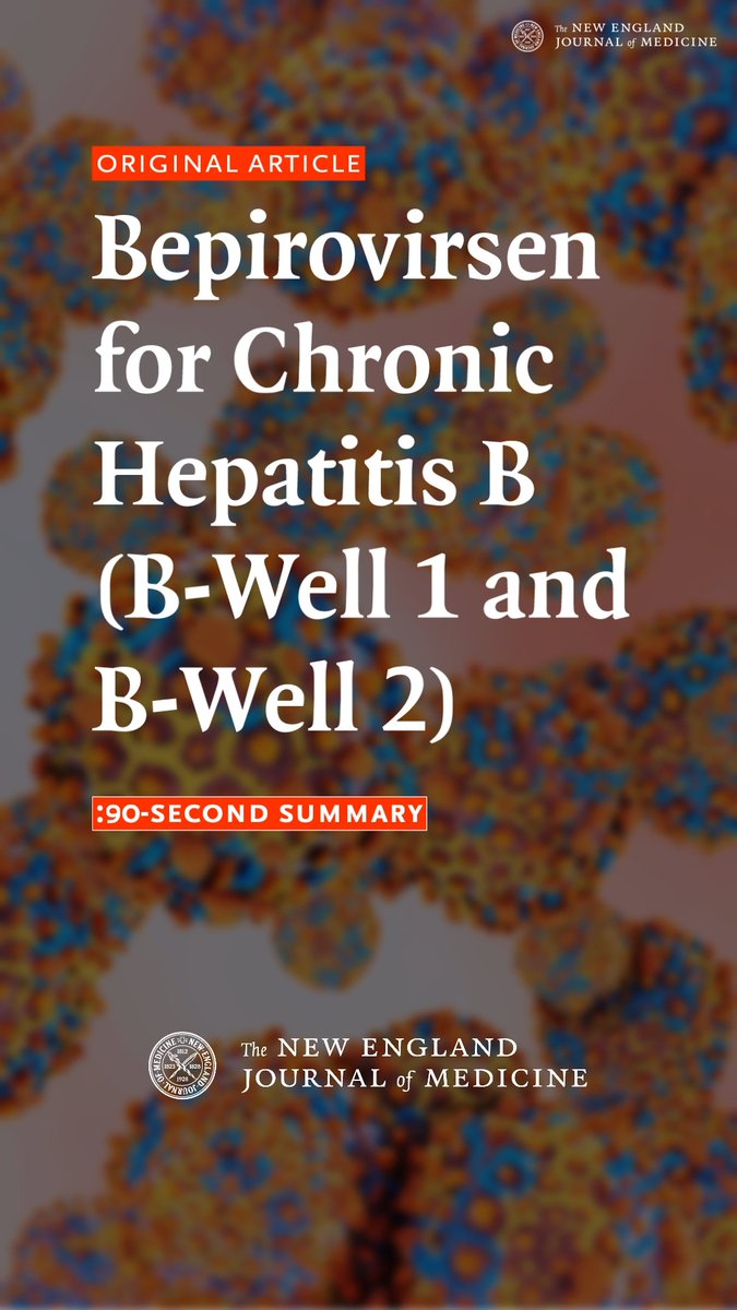 B-Well 1 and B-Well 2: In two phase 3 trials, 19% of patients with chronic hepatitis B infection had a functional cure with the antisense oligonucleotide bepirovirsen, 24 weeks after stopping all HBV treatment; functional cure was not seen with placebo. Full results and Research Summary: