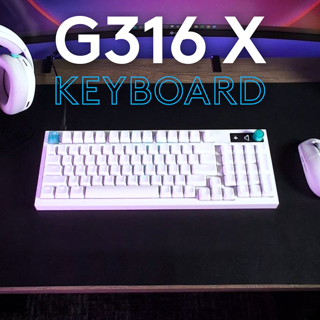 In hand: the new G316 X Keyboard. ✅ Game-ready out of the box ✅ Expressive onboard controls ✅ Customizable any time What’s standing out most to you on first look?