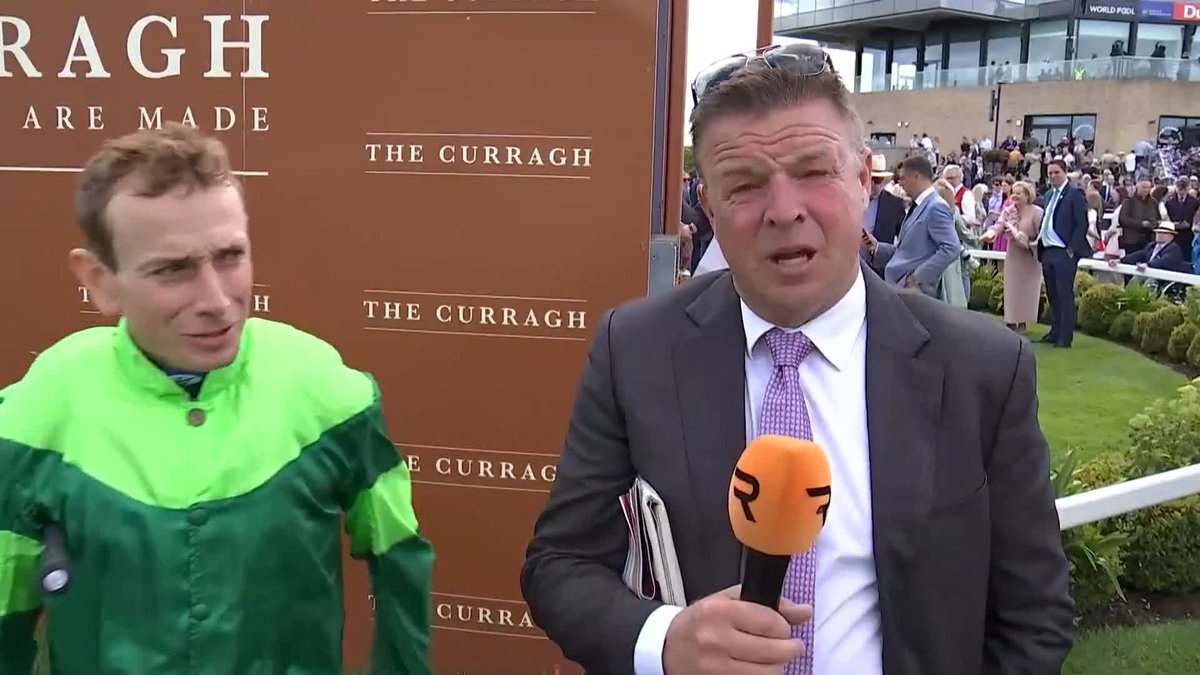 🗣️"When it gets windy, it's not straightforward." Ryan Moore reflects on his fourth successive Irish Derby victory.