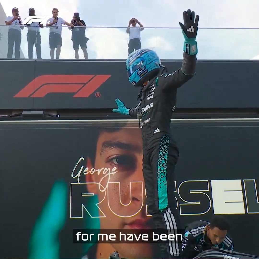 An important victory for George 🤩 And what a way to do it by converting Pole Position to the Win in Austria! 🥇🏆 #F1 #AustrianGP