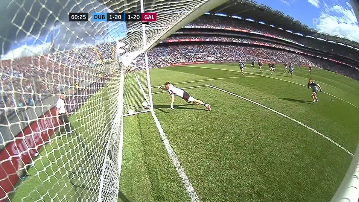 GOAL DUBLIN! Con O'Callaghan's penalty squirms over the line and Galway are without Liam Silke until full-time as the corner-back black carded for pulling down Colm Basquel Watch All-Ireland quarter-finals on RTÉ2 and RTÉ Player. Listen live on RTÉ Radio 1