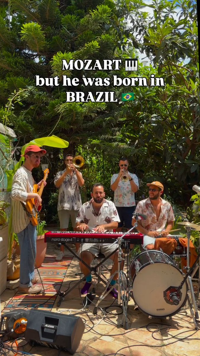 This Israeli band got millions of views in the last week doing Brazilian covers of classical music. I really think they want to cancel Israeli artists because they're jealous 😜 🎥 Amitai Kurtz on Instagram