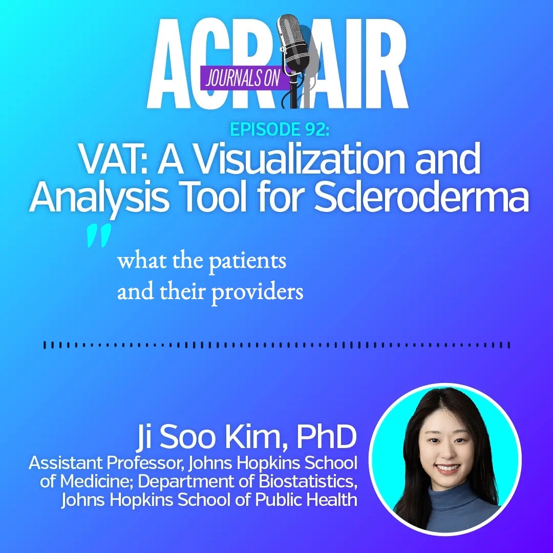 Here, Dr. Ji Soo Kim (creator of the R Shiny App) explains the feedback she received from her patients with Scleroderma regarding the app’s success in helping them better understand and manage their disease. LISTEN →