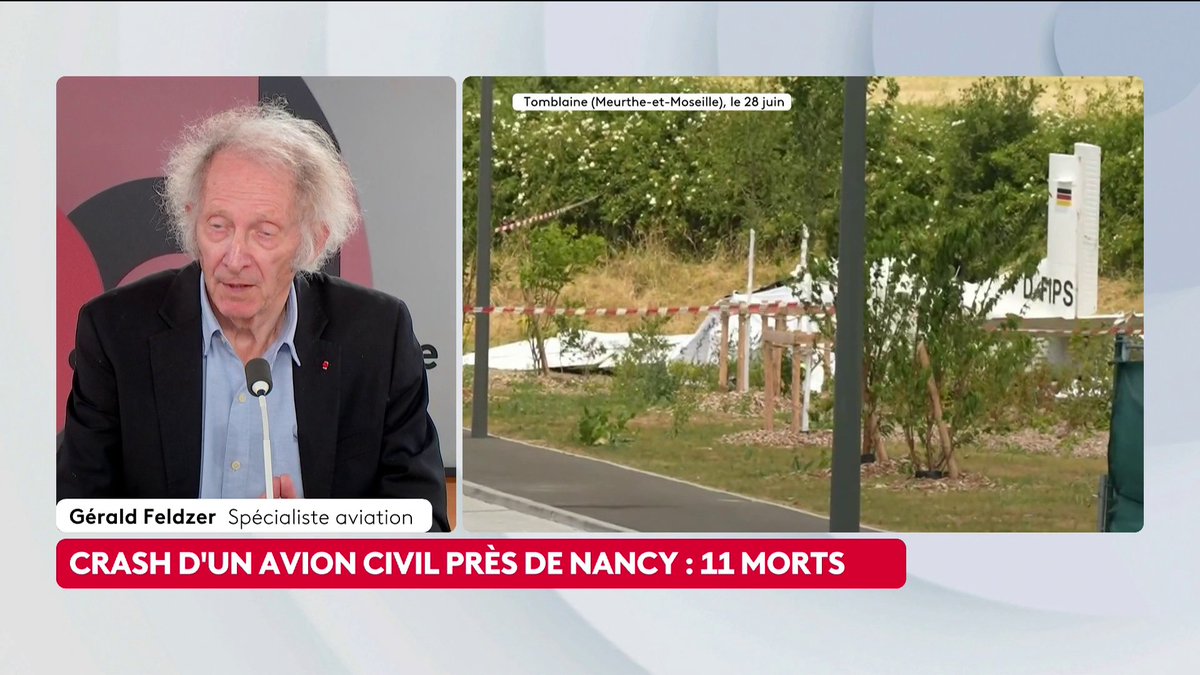 🔴 Crash d'un avion près de Nancy : "Une panne au décollage est la pire situation pour un pilote. À basse altitude, avec un avion lourdement chargé, il n'a que quelques secondes pour trouver une solution", indique Gérald Feldzer, spécialiste en aviation. #ToutEstPolitique #canal16